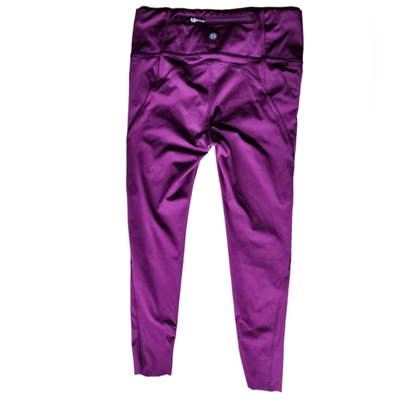 Athleta Purple Leggings Side Pocket Stash - Picture 2 of 9